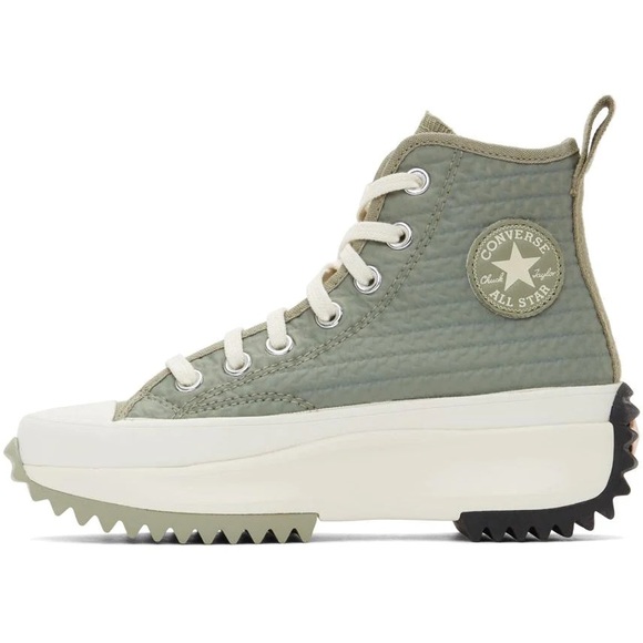 **SOLD** CONVERSE KHAKI RUN STAR HIKE HI SNEAKERS - Picture 1 of 8
